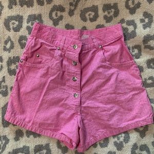 EUC girls vintage button front shorts size 12